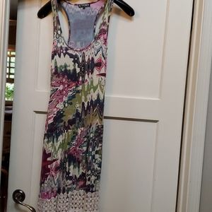 Maxi dress" colorful pattern sz m/l
